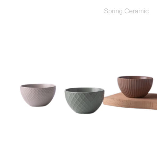 Embossed 260ml Multi-Tone Small Bowl