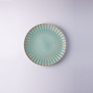 Floral Shape Green Dinnerware Set