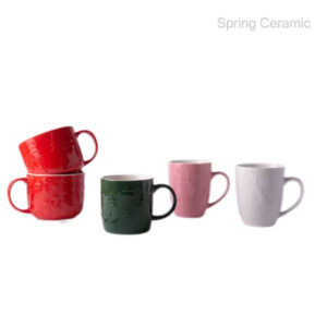 Embossed Design Ceramic Mug