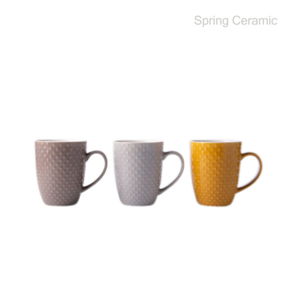 Engraved Color Glaze Ceramic Cup - Image 2