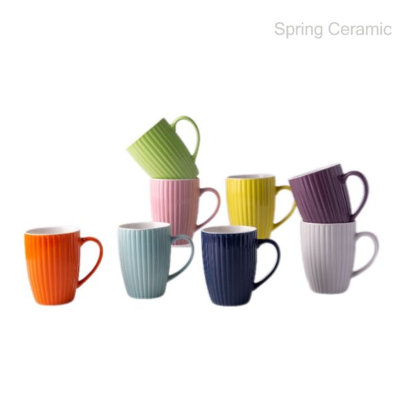 Engraved Decorative Ceramic Cup - Image 2