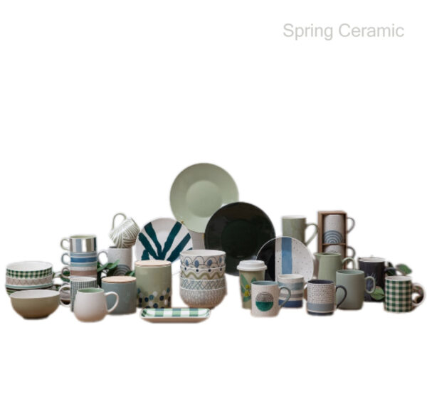 Green Leaf Ceramic Mug - Image 2