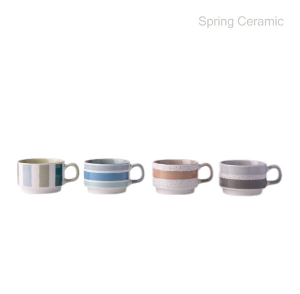 Green Leaf Ceramic Mug - Image 4