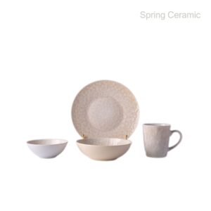 Stoneware Reactive Glaze Dinner Set