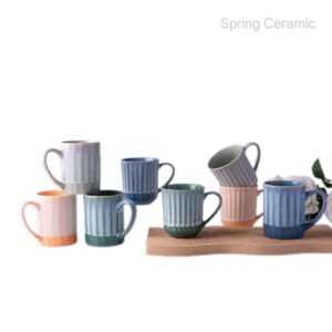 Reactive Color Glaze Ceramic Mug