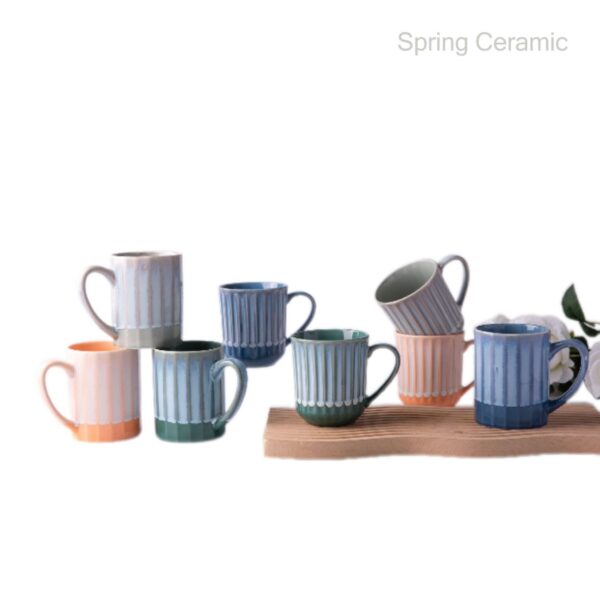 Reactive Color Glaze Ceramic Mug