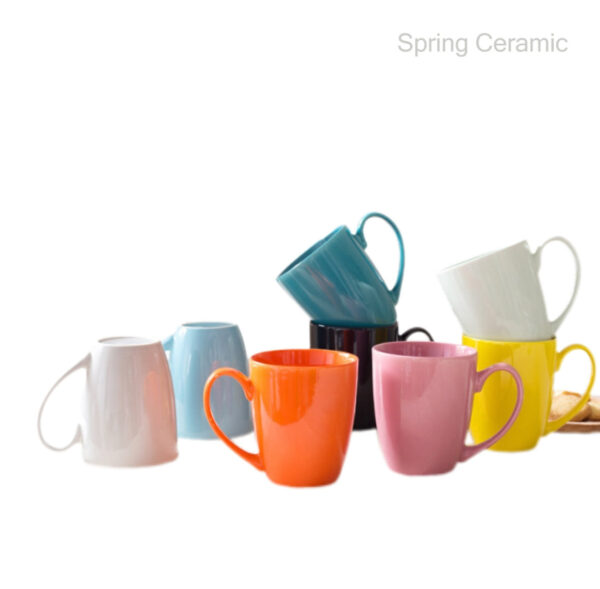 Oval Colored Glaze Mug