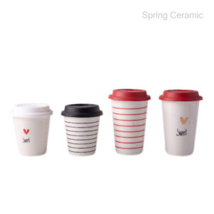 Ceramic Cup with Silicone Lid