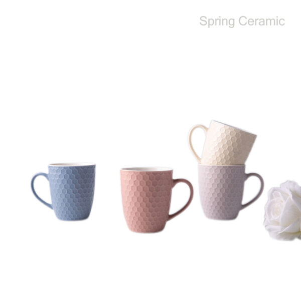 Engraved Color Glaze Ceramic Cup - Image 3