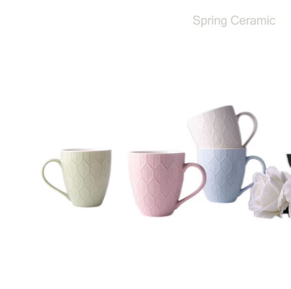 Engraved Color Glaze Ceramic Cup - Image 6