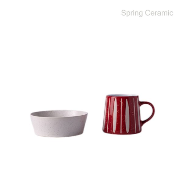 Stoneware Reactive Glaze Dinner Set - Image 7