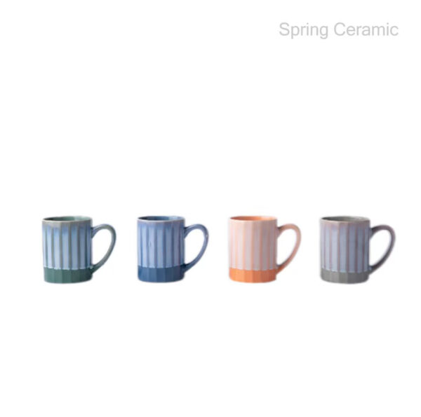 Reactive Color Glaze Ceramic Mug - Image 3