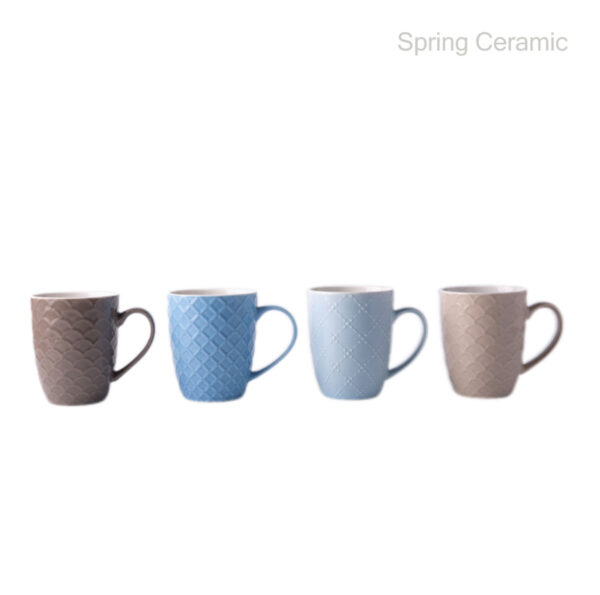 Engraved Color Glaze Ceramic Cup - Image 7
