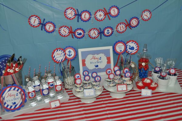 Nautical Baby Shower Beverage Labels Set of 10 - Image 2